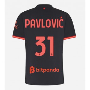 AC Milan Strahinja Pavlovic #31 Rezervni Dres za Ženska 2026-27 Kratak Rukavima